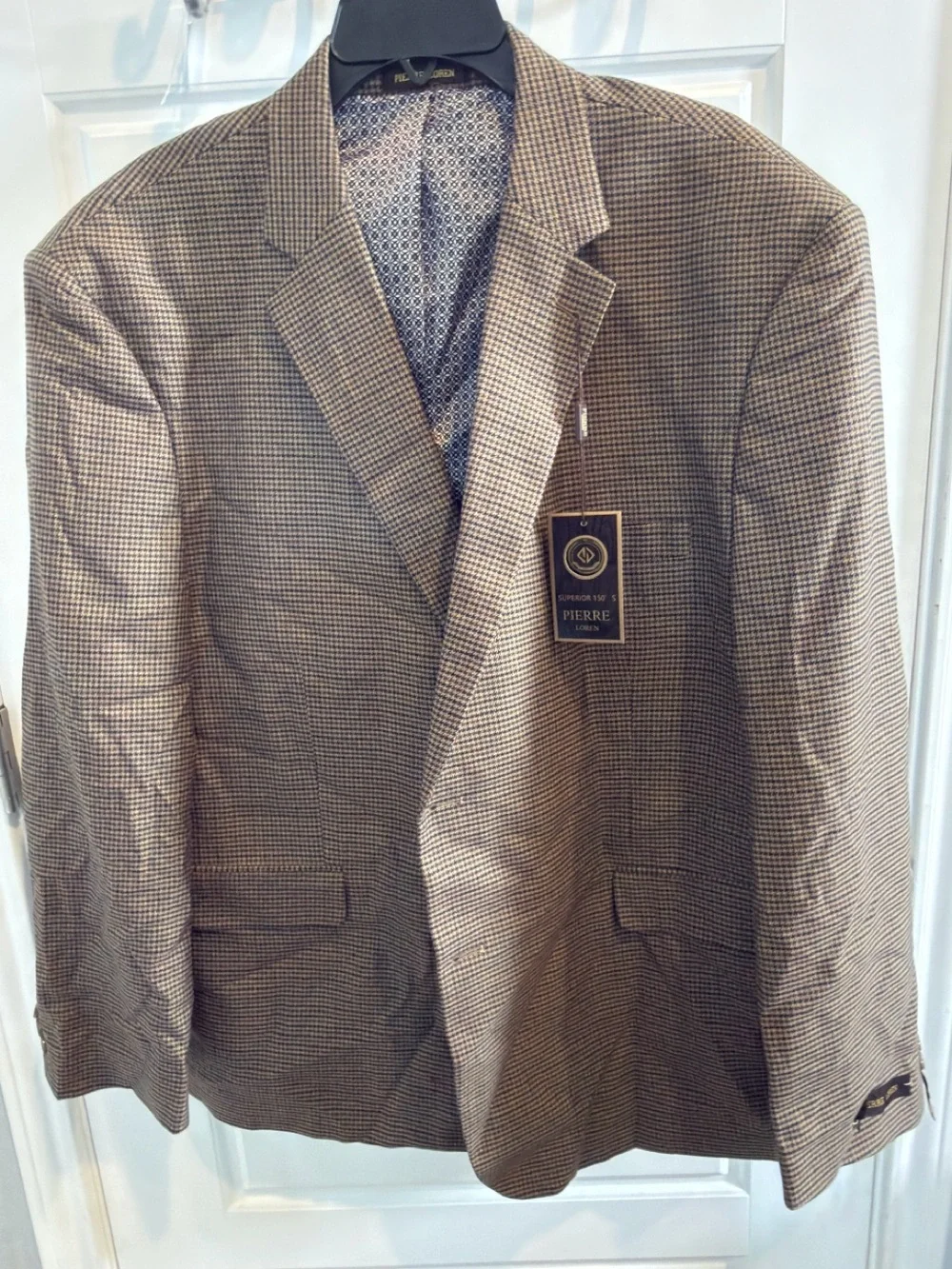 Men's Brown Houndstooth Sport Coat